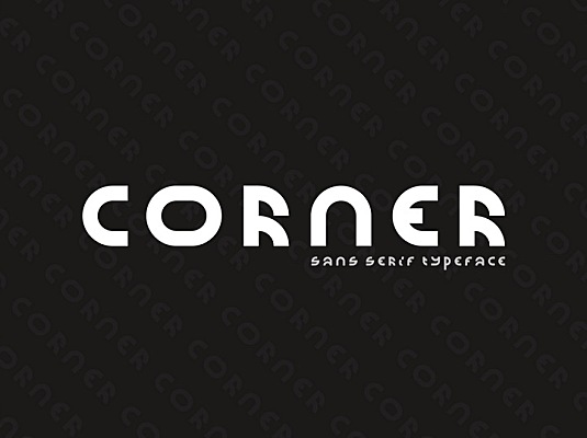 Corner 一种基于少数模块的几何无衬线免费商用字体