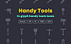 24款工人常用工具icon平面图标 handy-tools