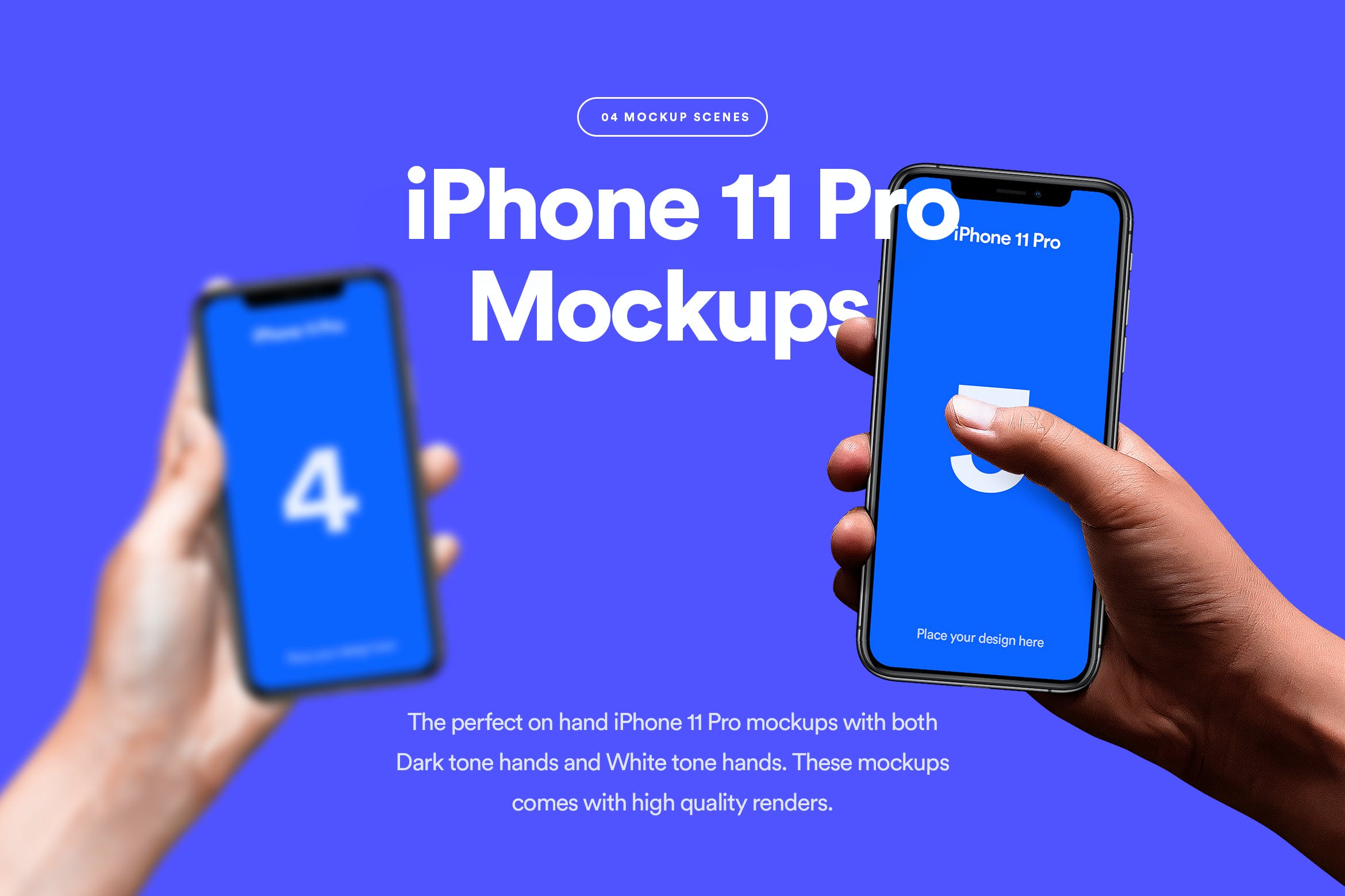 手持iPhone 11 Pro交互设计APP预览展示图设计样机 iPhone 11 Pro Mockup