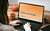 万圣节氛围笔记本电脑屏幕效果展示设计样机elements laptop mockup autumn halloween scenes