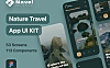 旅行出行旅游景点推荐App应用程序 Navel - Nature Travel Expedia App UI Kit