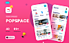 iOS办公室空间场景租赁应用 UI 套件 Popspace A space renting app
