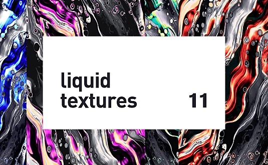 彩色混合液体颜料肌理纹理背景图素材 liquid-textures