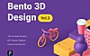拖放式3D元素样机场景创建器 Bento 3D Design Vol 3