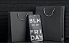 黑色星期五iPhone手机屏幕内容展示设计样机 black-friday-smartphone-mockup