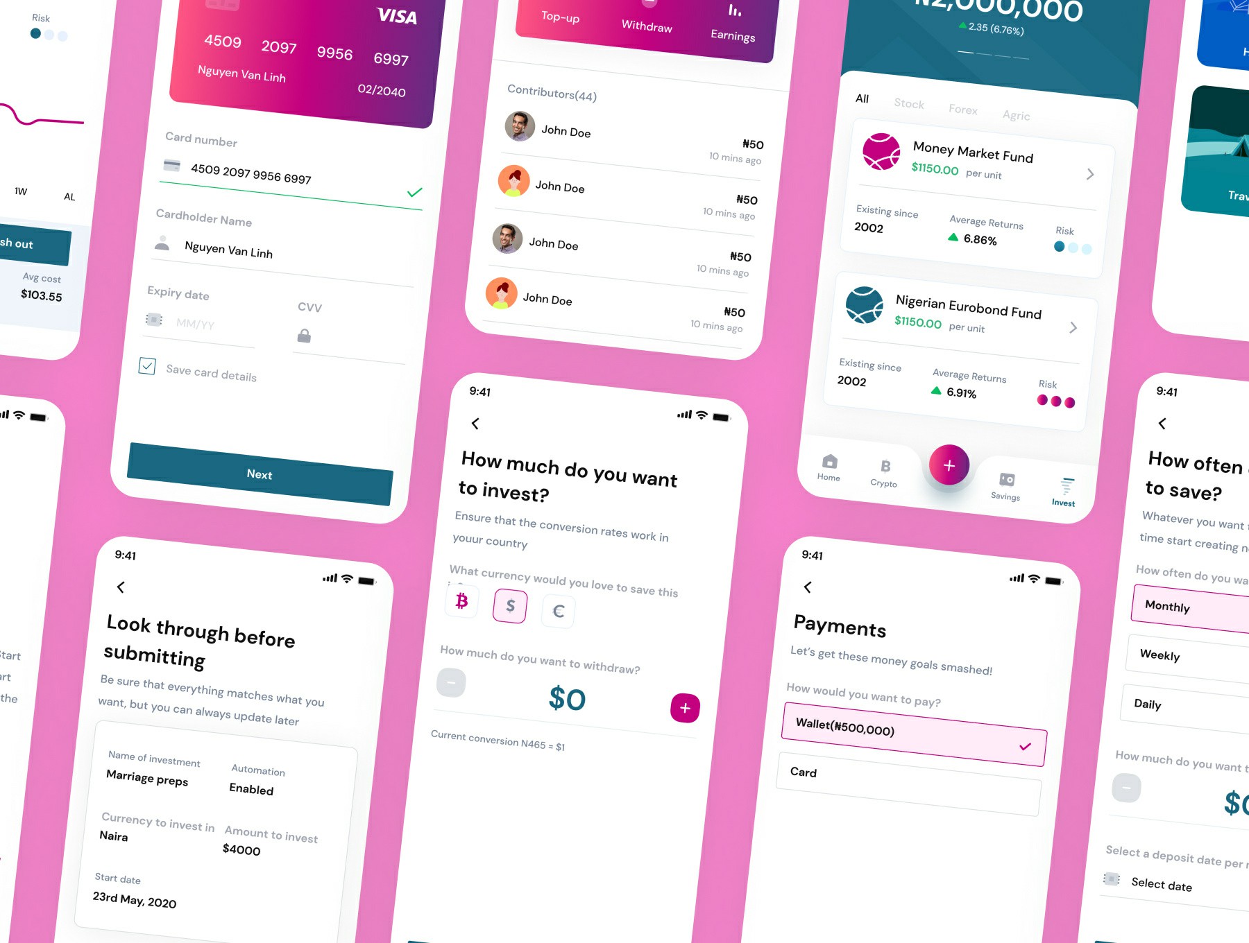 金融加密货币交易平台App应用UI套件 Pamoja Finance UI Kit-酷社 (KUSHEW)