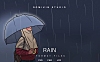 撑伞下雨插画&封面背景素材 Rain Illustration
