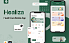 医疗健康运动保健iOS应用程序App界面设计 Healiza - Healthcare Mobile App