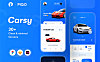 汽车购买&租赁App应用程序UI设计套件 Carsy UI Kit