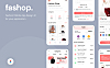 时尚服装商店iOS APP移动应用程序设计UI套件 Fashop App UI Kit