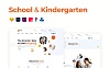 幼儿园校园网学校&教育网站设计UI模板 school-kindergarten-template