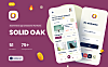 网络商城家具电子商务平台应用程序UI套件 Solid Oak Furniture
