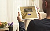 居家生活场景手持iPad平板电脑设计样机 Tablet Mockup  Real Environment-by-mockupcloud