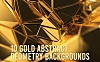 4K分辨率10个高品质的土豪金色背景底纹纹理集合 gold-abstract-geometry-backgrounds