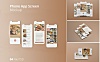 iPhone手机APP UI屏幕样机展示模型 iphone-app-screen-mockup