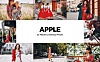 20款苹果红色调街拍调色滤镜LR软件预设文件 20-apple-lightroom-presets-luts