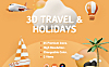 25+旅行假期主题3D图标icon合集 3D Travel and Holidays