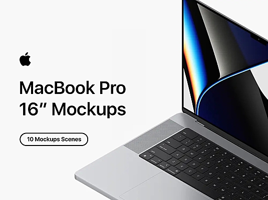 MacBook Pro 16英寸笔记本电脑样机 MacBook Pro 16-Inch Mockups