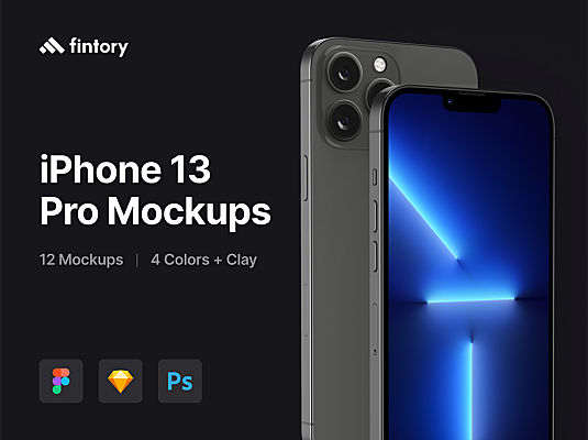 iPhone 13 Pro样机设计模板PSD格式素材iPhone 13 Pro Mockups