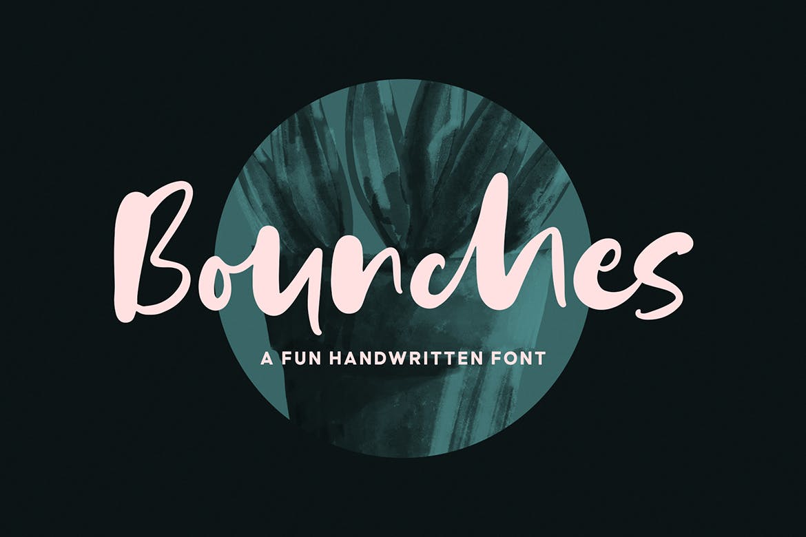 粗细不规则手写弹性创意海报字体 Bounches Font-酷社 (KUSHEW)