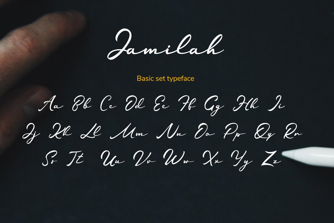 现代英文手写风格logo贺卡签名书法字体 Jamilah – Love Story Handwritten Font-酷社 (KUSHEW)