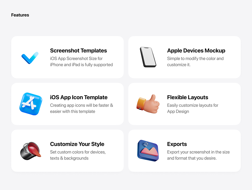 iOS App Store应用商店展示设计样机模板App Store Templates-酷社 (KUSHEW)