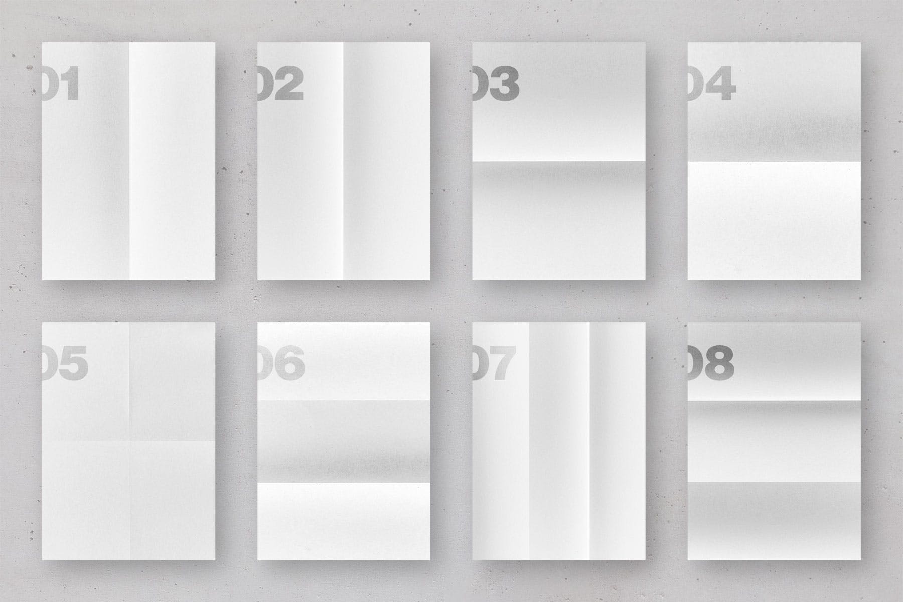 折叠纸张纹理效果 Folded Paper Textures Pack-酷社 (KUSHEW)