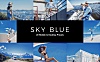 20款天蓝色柔和色调LR滤镜预设+LUT预设 20 Sky Blue Lightroom Presets & LUTs