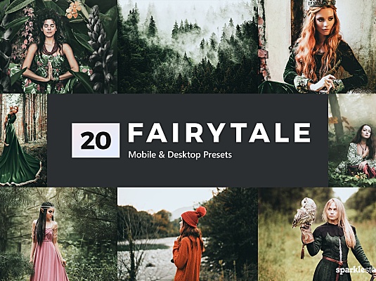 20款唯美“精灵世界”童话电影同款LR预设 20 Fairytale Lightroom Presets & LUTs