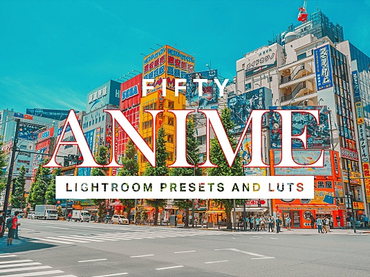 50款日系动漫手绘风格LR照片滤镜预设 50 Anime Lightroom Presets and LUTs
