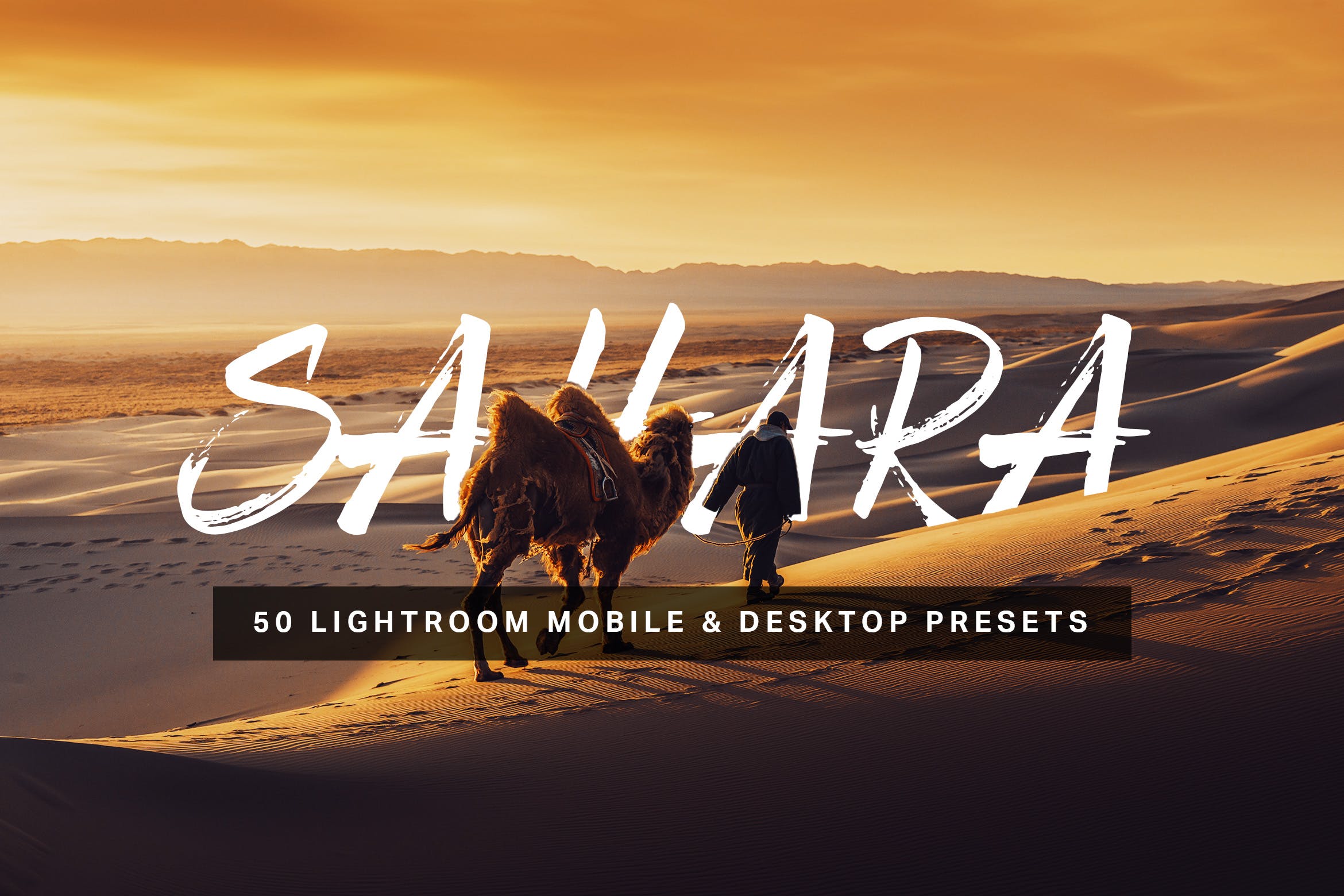 50款沙漠风景摄影调色滤镜LR预设 50 Sahara Lightroom Presets and LUTs-酷社 (KUSHEW)