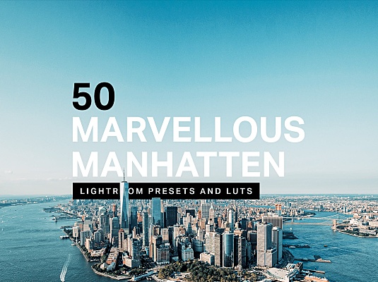 50款旅行照片Lightroom调色预设 50 Manhattan Lightroom Presets LUTs