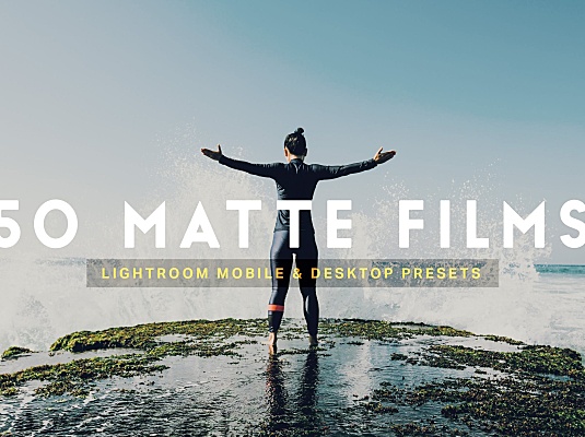 50款电影胶片哑光色效果Lightroom调色预设 50 Matte Film Lightroom Presets LUTs