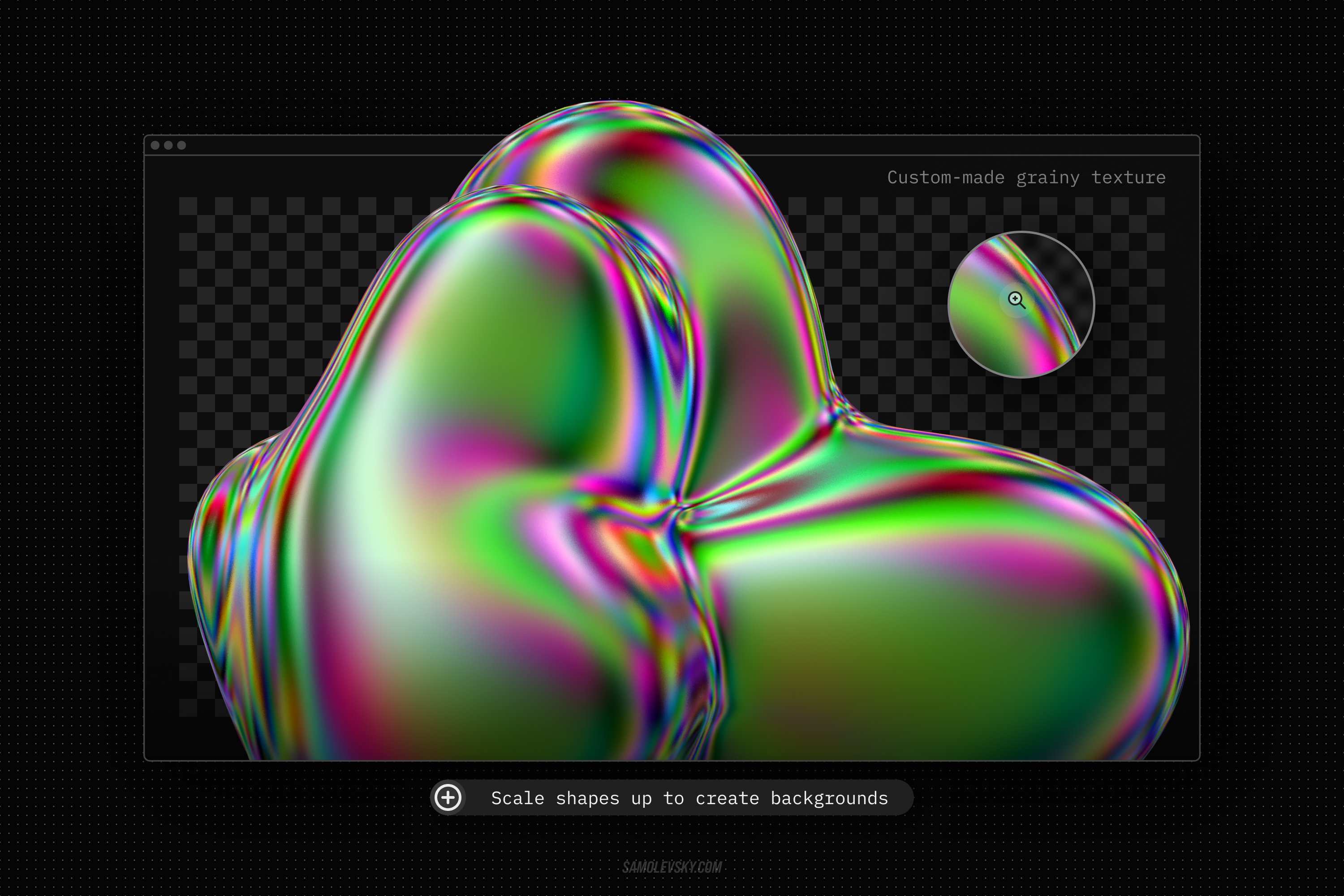 72个全息液态不规则流体闪光3D图形下载 Iridescent-fluid-3D-shapes-pack-酷社 (KUSHEW)