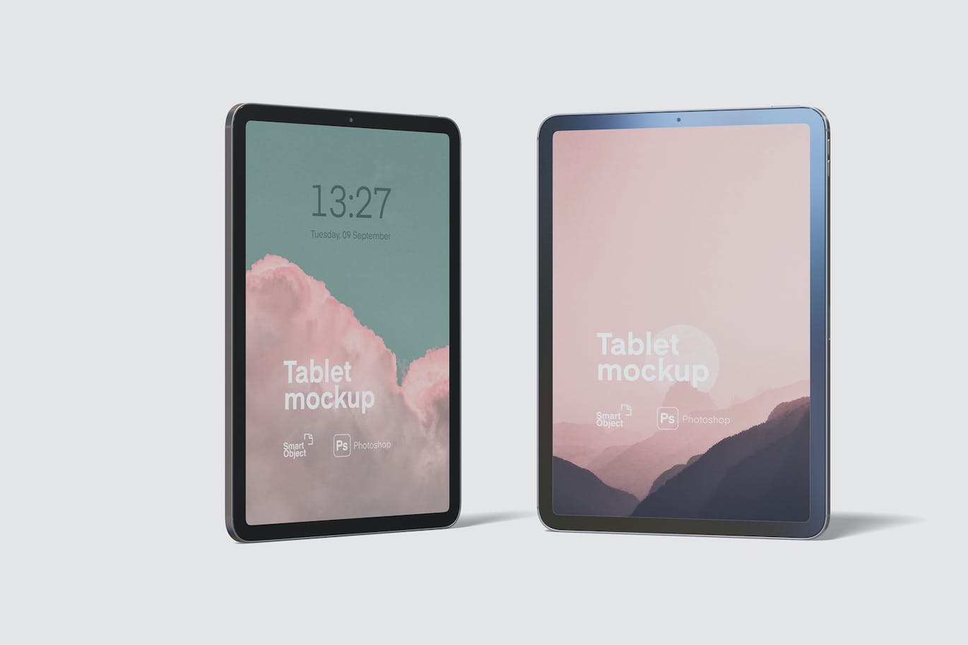 1.33GB新款iPad Air 2022平板电脑平铺等距悬浮样机ipad-air-2022-mockups-酷社 (KUSHEW)