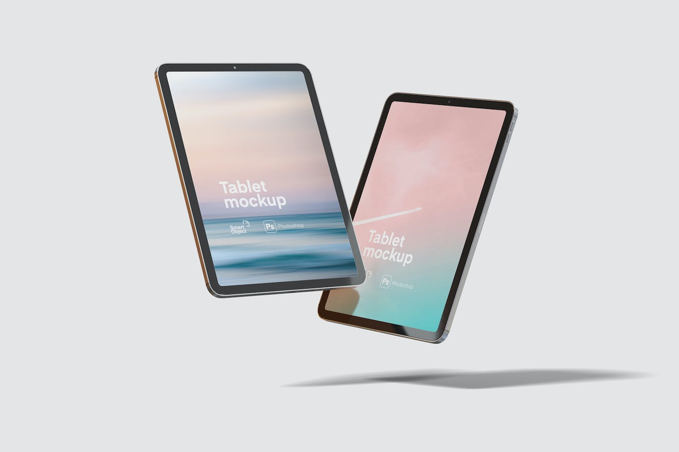1.33GB新款iPad Air 2022平板电脑平铺等距悬浮样机ipad-air-2022-mockups-酷社 (KUSHEW)