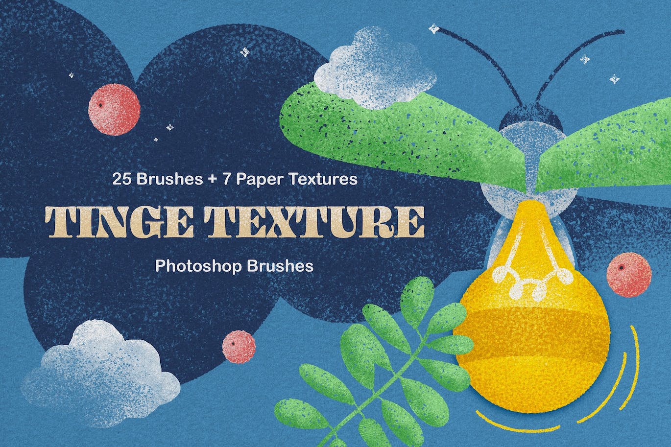 卡通噪点手绘纹理Photoshop笔刷 (ABR)tinge-texture-photoshop-brushes