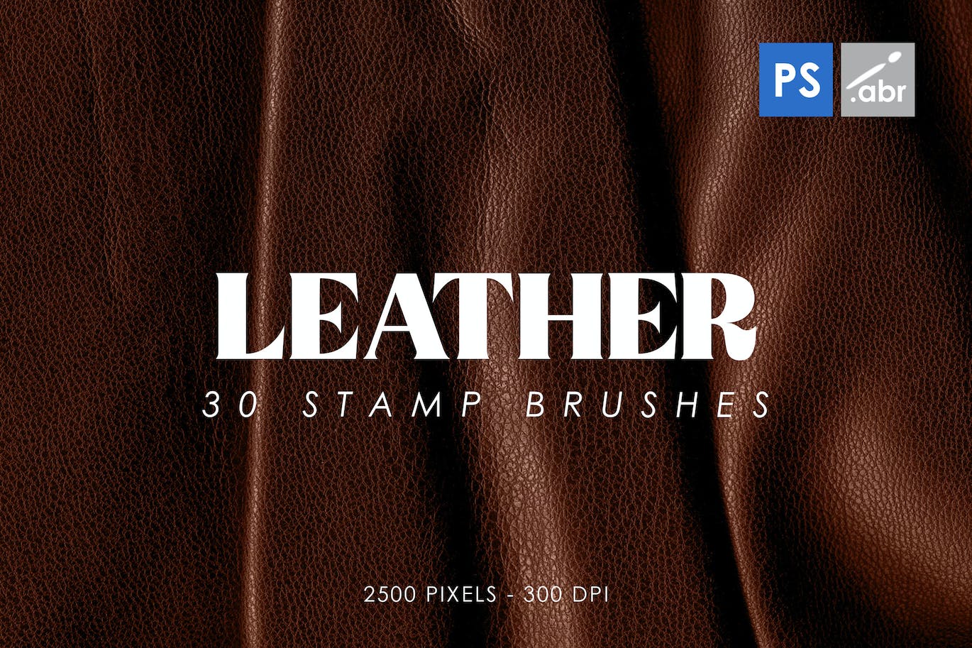 30+真皮质感皮质Photoshop图章PS笔刷 (ABR)30-leather-photoshop-stamp-brushes