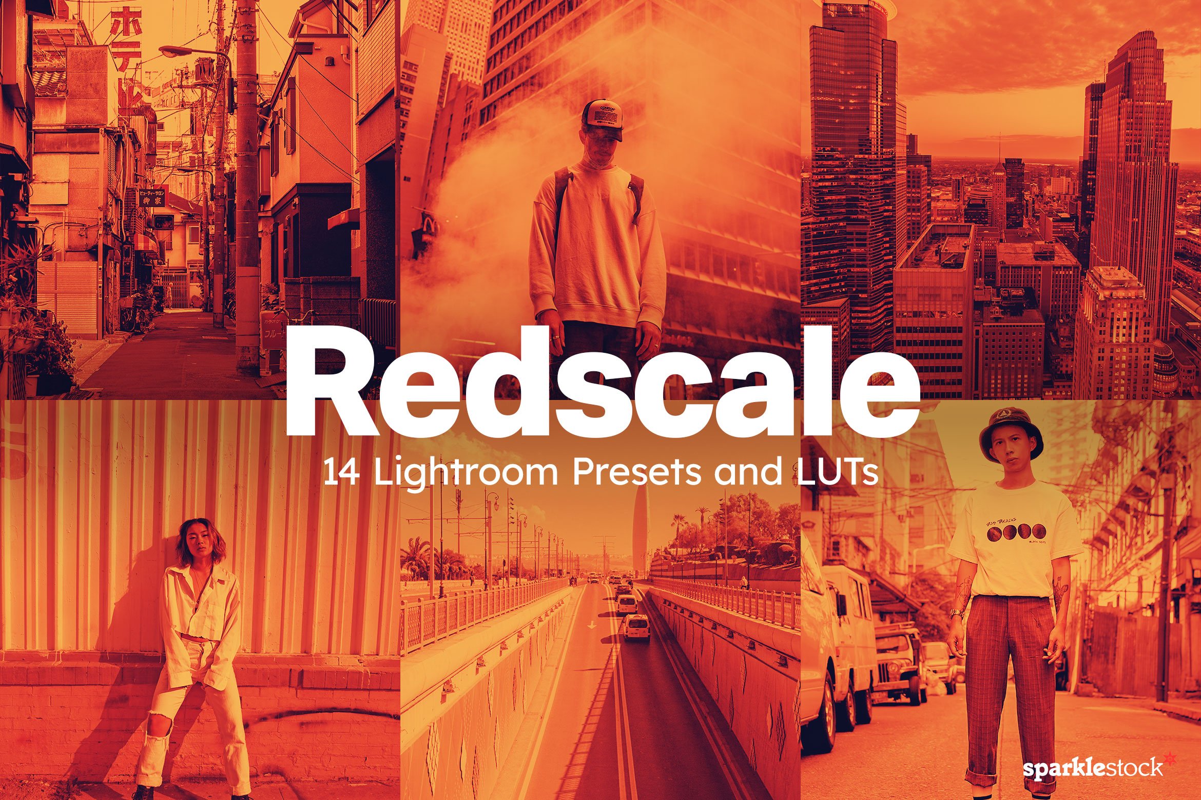 模拟红调暖西胶卷LR预设视频调色LUT预设 Redscale Lightroom Presets-酷社 (KUSHEW)