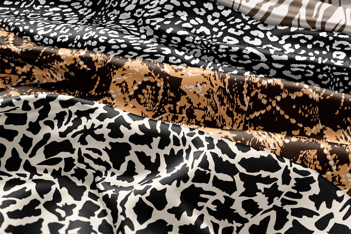 6种动物皮肤豹纹纹矢量图案6-animal-prints-vector-patterns-酷社 (KUSHEW)